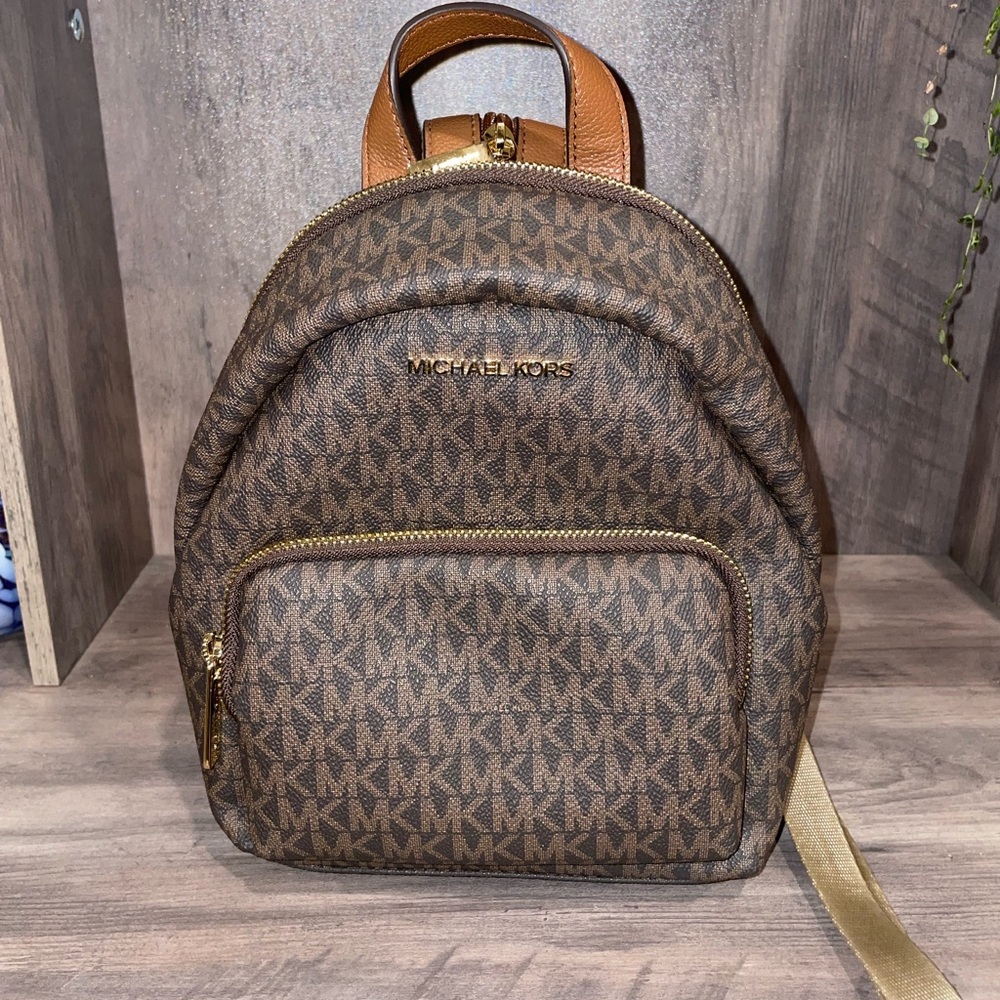 Michael Kors Brown Backpack Purse NWT